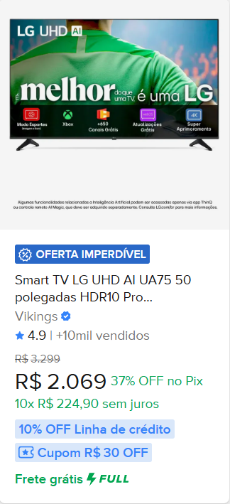 SMART TV LG, LG 50